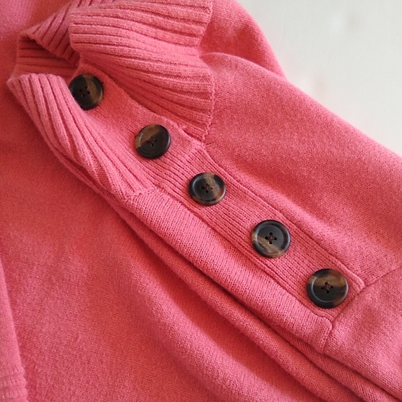 Anthropologie Margarita pink tunic mock neck sweater XS - Picture 6 of 11